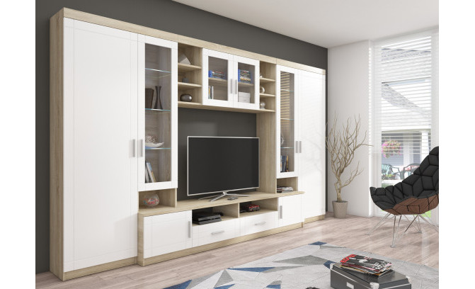 Sekcija PARIS WH 01 White Mat/Dab Sanoma